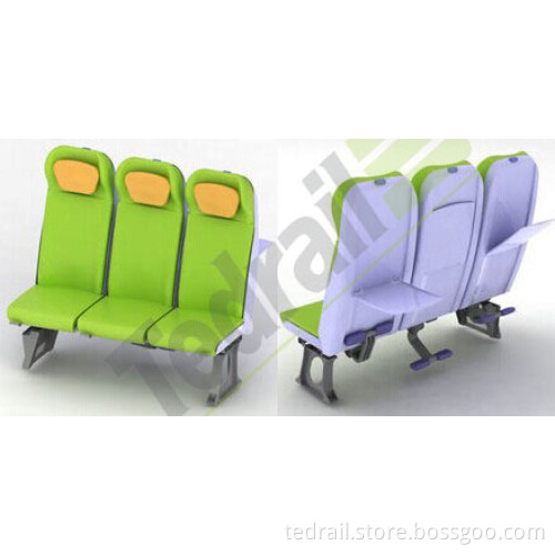 High-Quality Train Seat Second Class (Green)